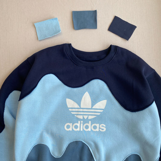 "Ocean Wave" 1-of-1 Reworked Crewneck