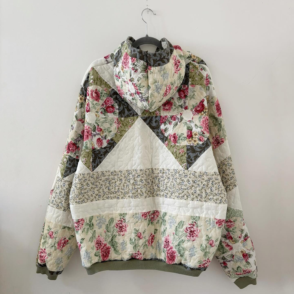 Repurposed Patchwork Blanket Hoodie