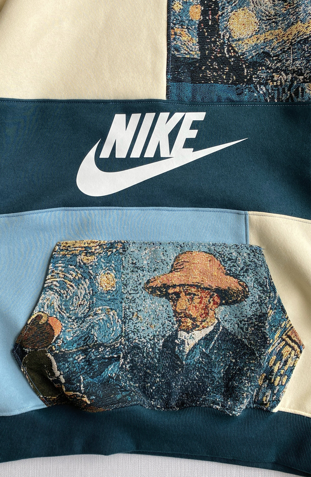 Van Gogh Art Tapestry 1-of-1 Rework Hoodie