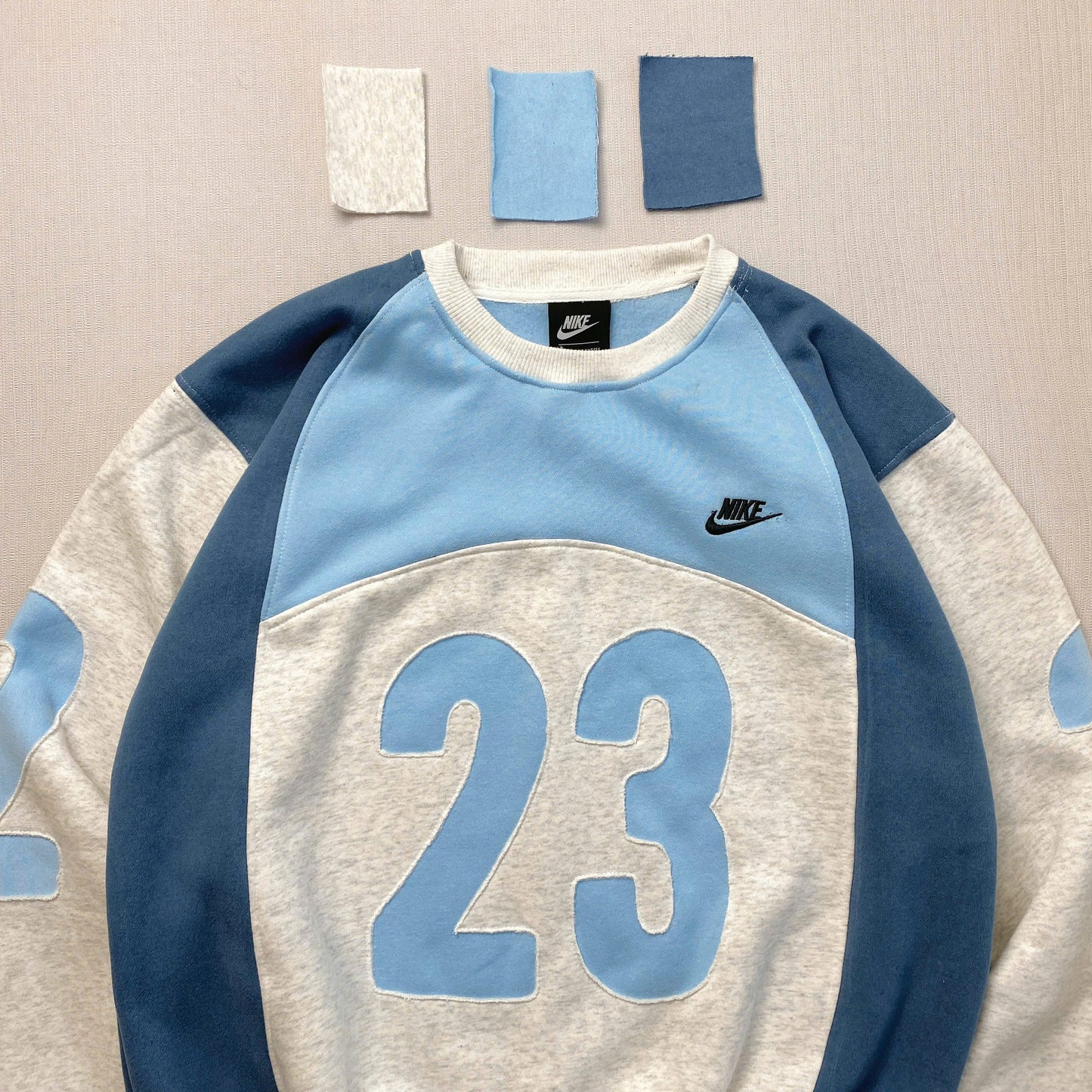 "Coastal Blue" 1-of-1 Paneled Sweatshirt