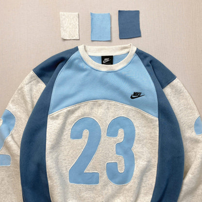 "Coastal Blue" 1-of-1 Paneled Sweatshirt