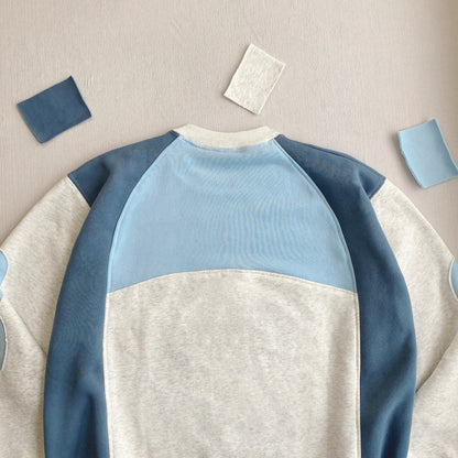"Coastal Blue" 1-of-1 Paneled Sweatshirt