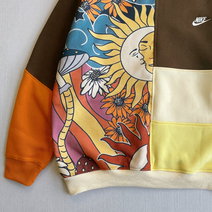 "Sun & Moon" Upcycled Trippy Sweatshirt