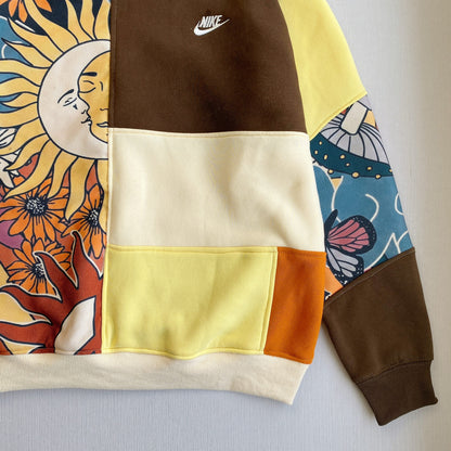 "Sun & Moon" Upcycled Trippy Sweatshirt