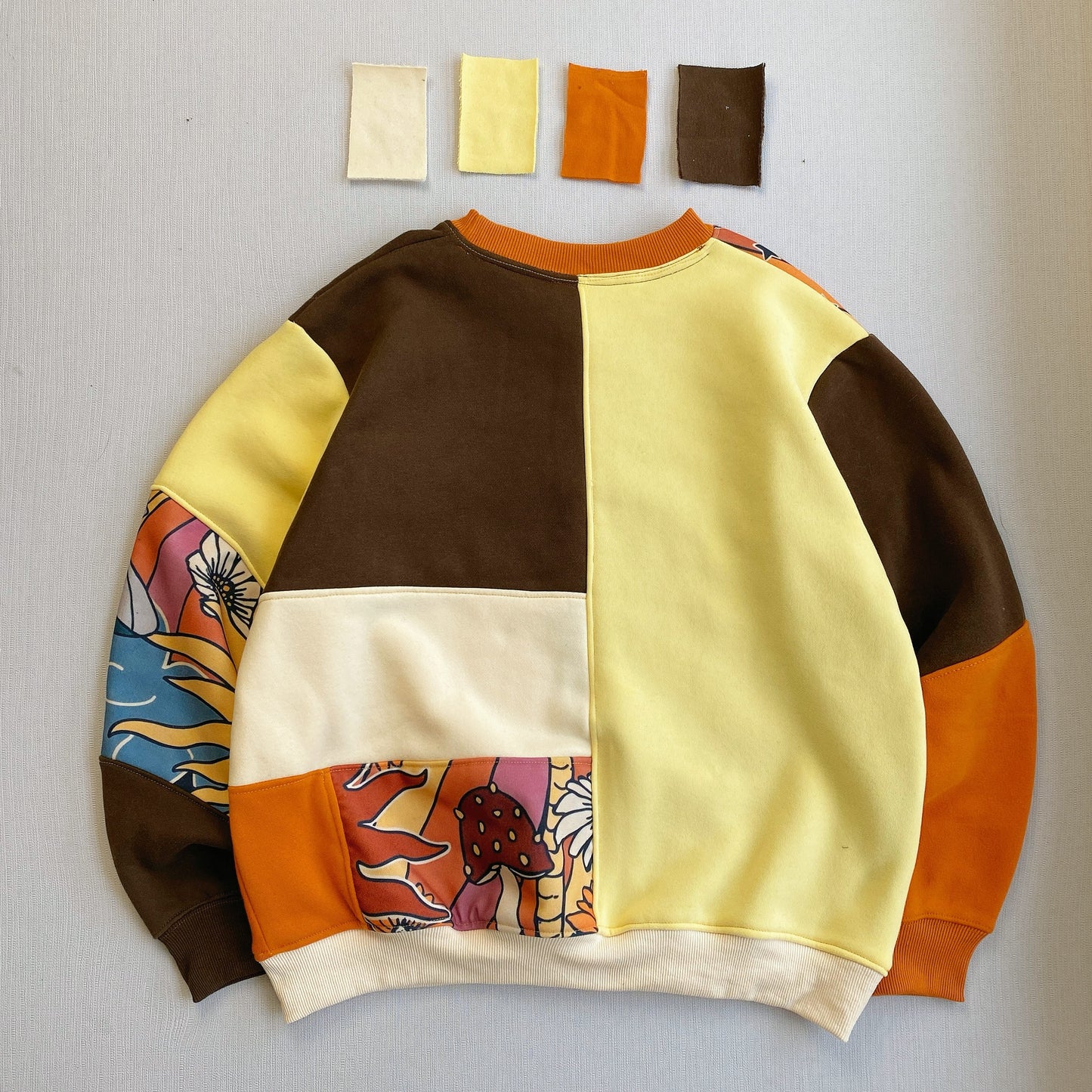 "Sun & Moon" Upcycled Trippy Sweatshirt