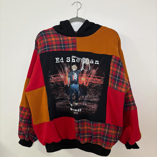 Handcrafted Mixed-Fabric Pullover