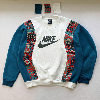 "Tribal Tapestry" 1-of-1 Reworked Crewneck