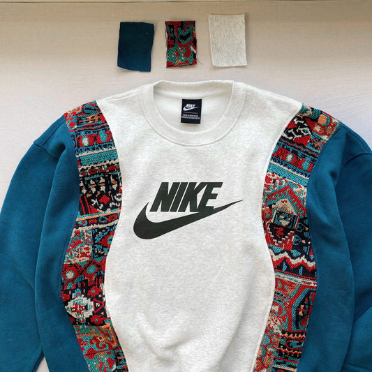 "Tribal Tapestry" 1-of-1 Reworked Crewneck