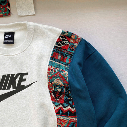 "Tribal Tapestry" 1-of-1 Reworked Crewneck