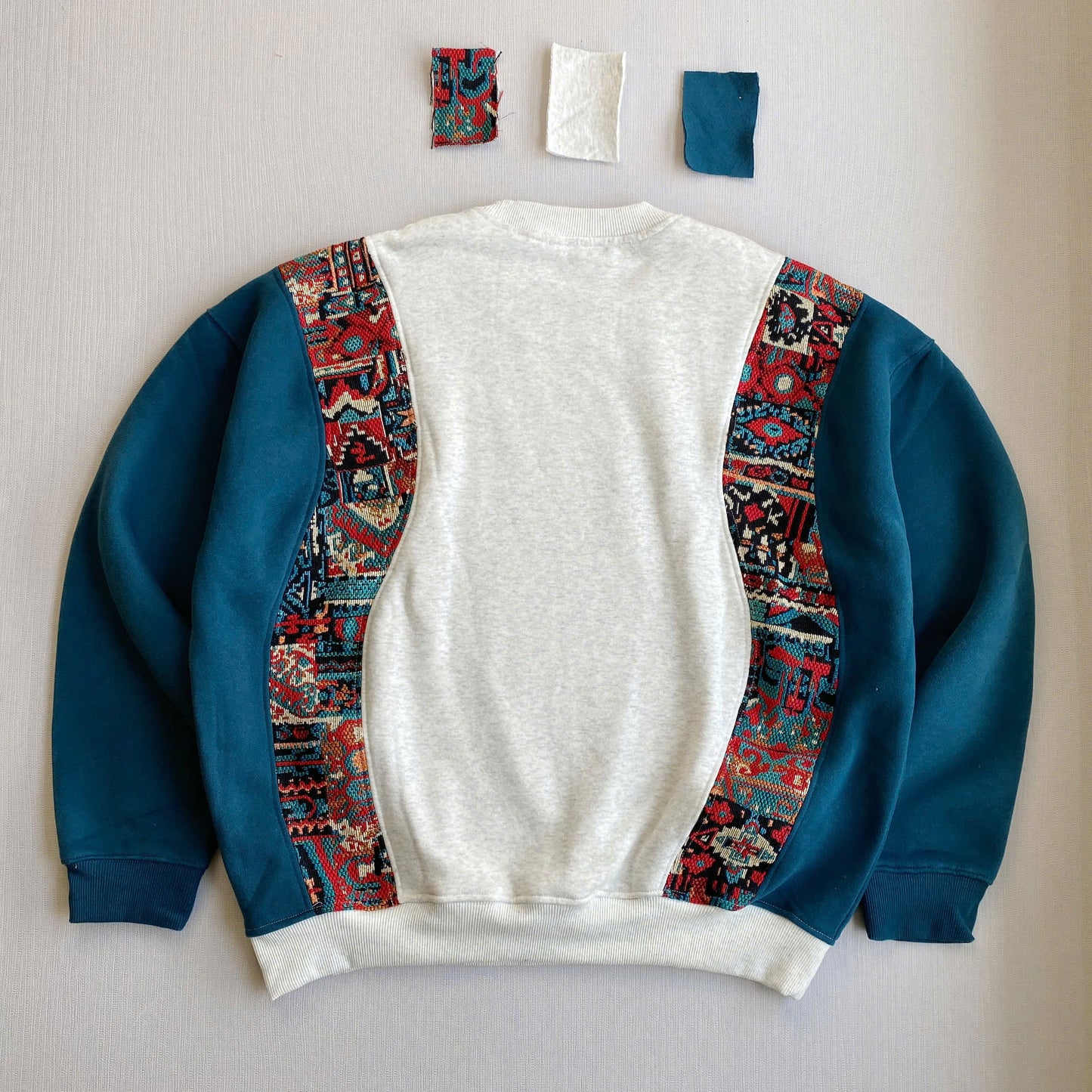 "Tribal Tapestry" 1-of-1 Reworked Crewneck