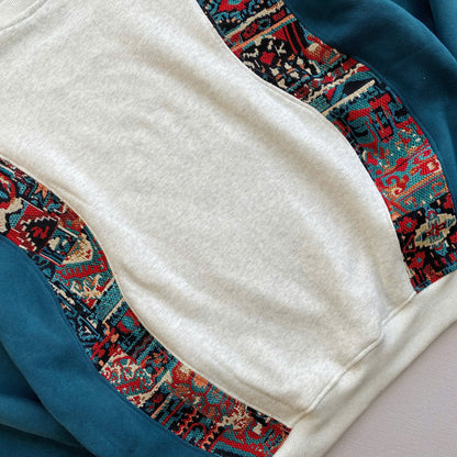 "Tribal Tapestry" 1-of-1 Reworked Crewneck