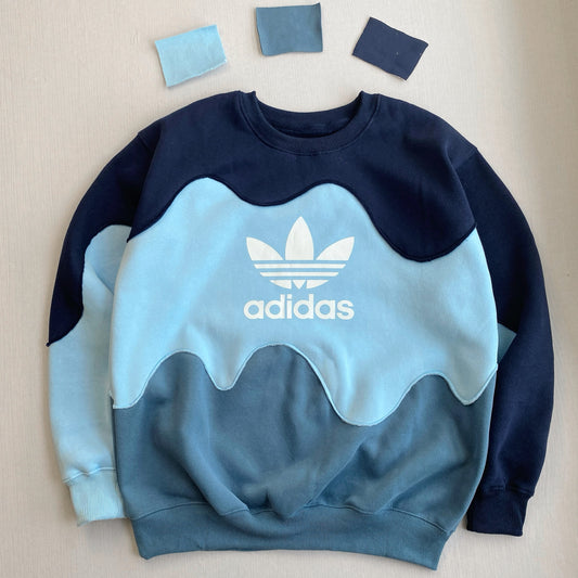 "Ocean Wave" 1-of-1 Reworked Crewneck