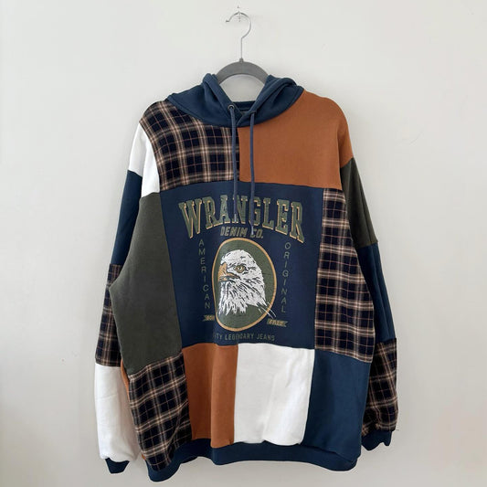 Midnight Eagle Contrast Hoodie
