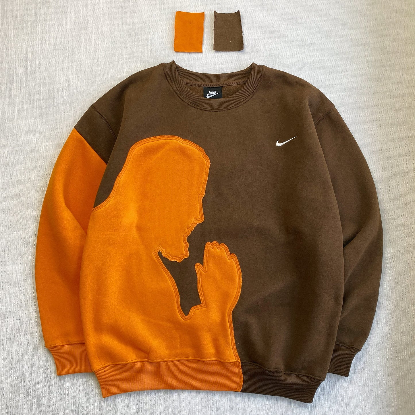 "Praying Hands" 1-of-1 Reworked Crewneck