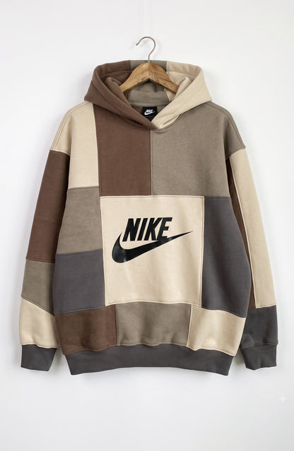 Neutral Earth Tones 1-of-1 Rework Hoodie