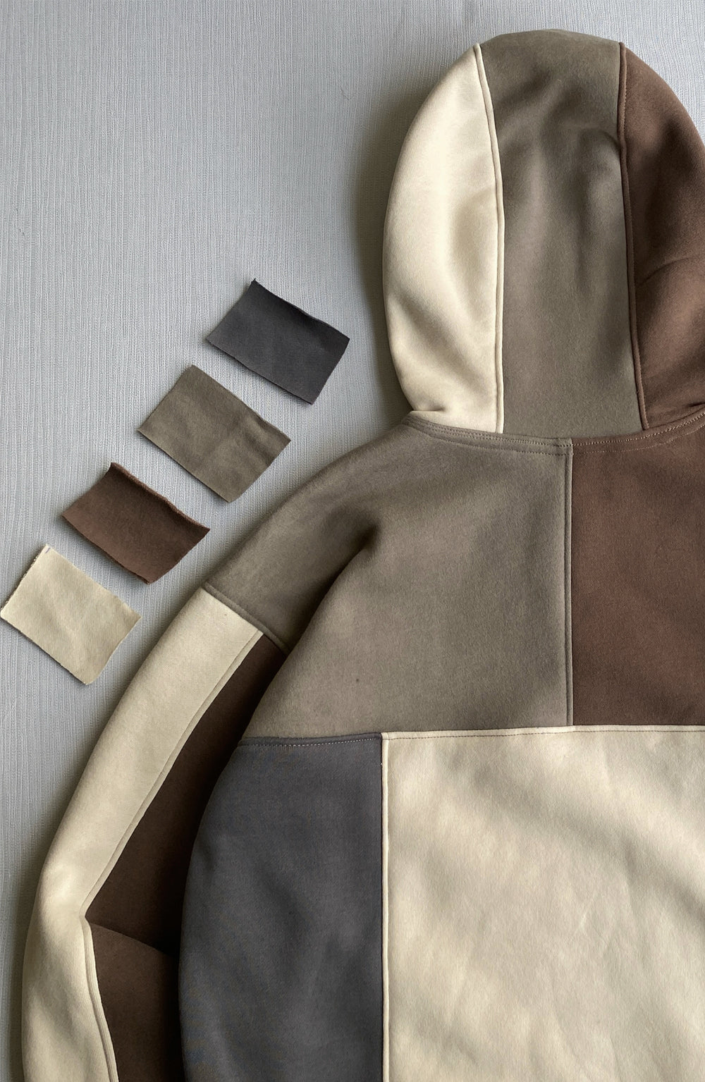 Neutral Earth Tones 1-of-1 Rework Hoodie