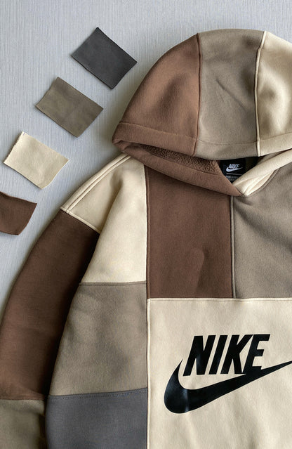 Neutral Earth Tones 1-of-1 Rework Hoodie
