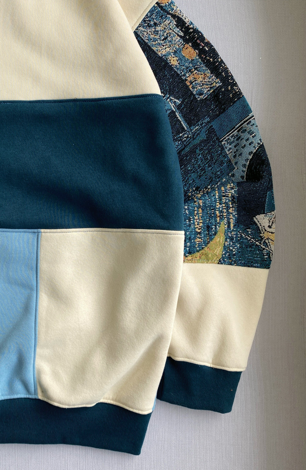 Van Gogh Art Tapestry 1-of-1 Rework Hoodie