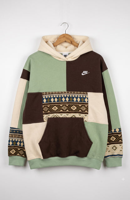 Tribal Tapestry & Sage 1-of-1 Rework Hoodie