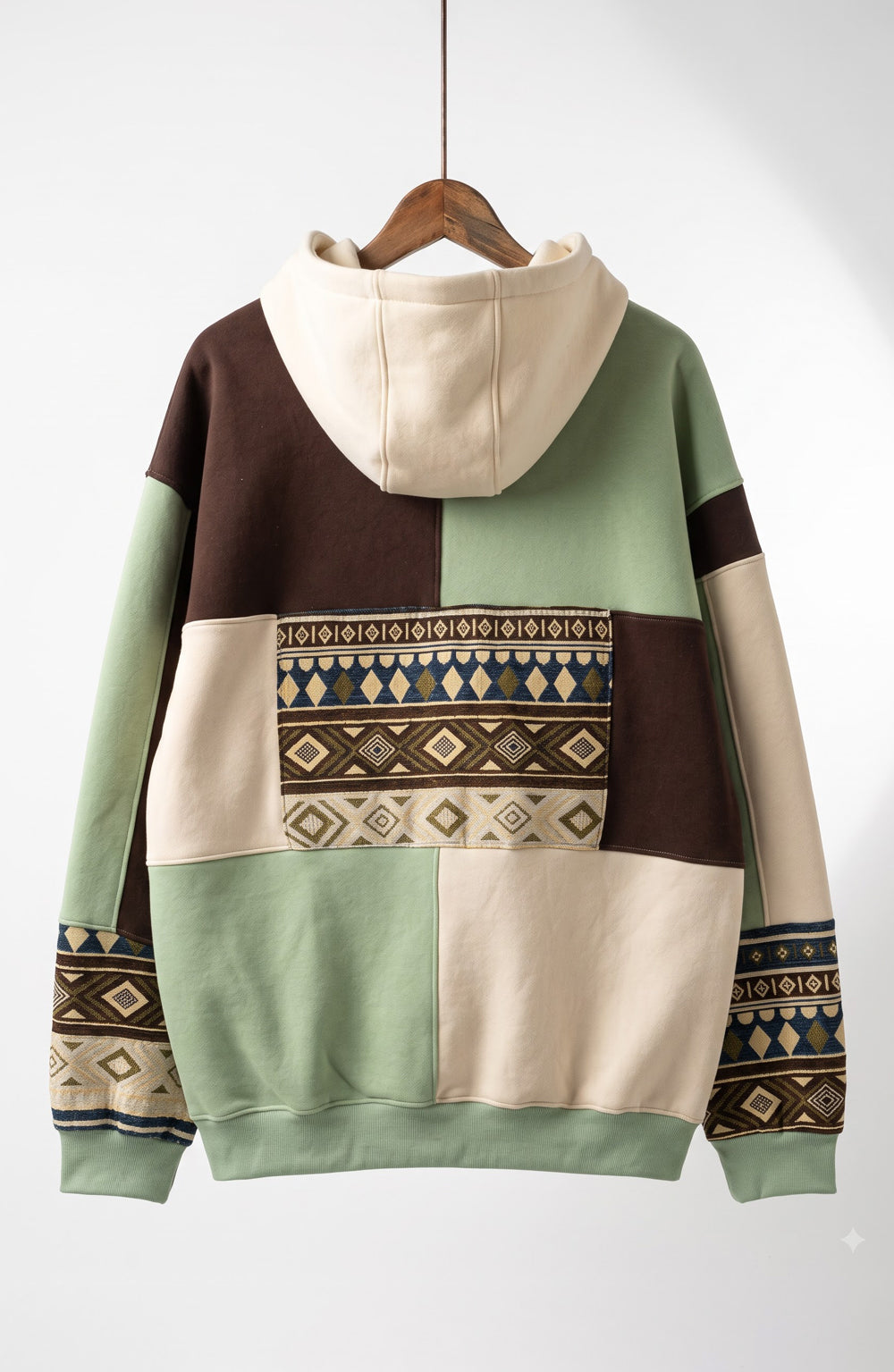 Tribal Tapestry & Sage 1-of-1 Rework Hoodie